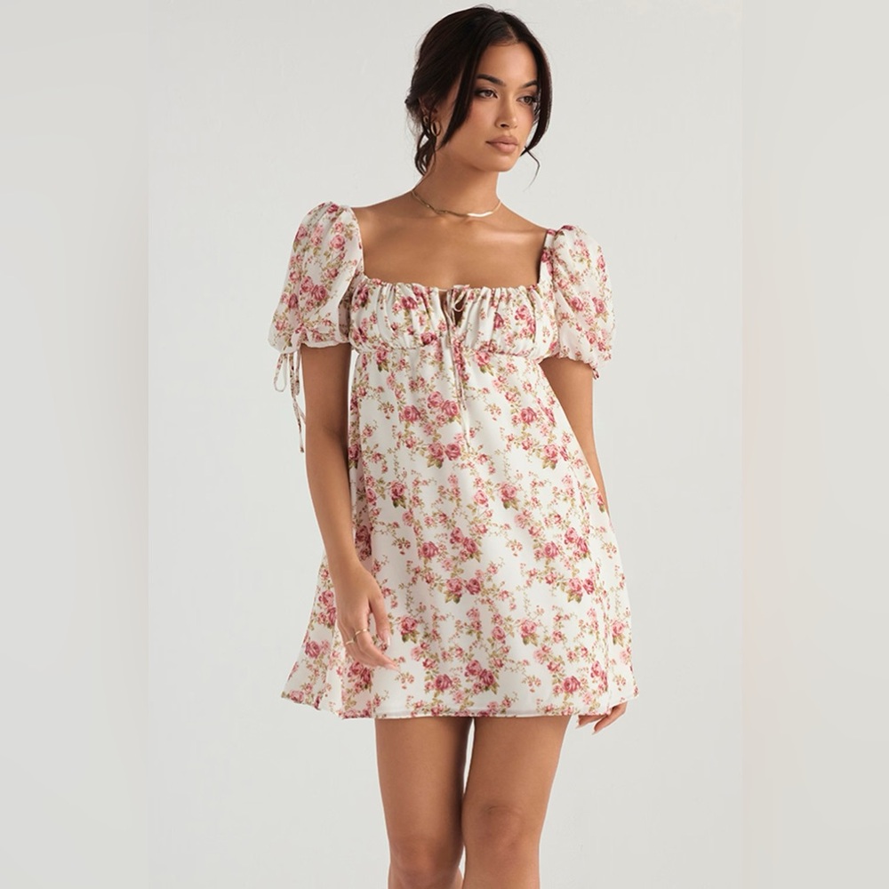 House of CB Princess Rose Print Mini Dress